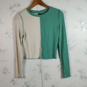 Wild Fable Colorblock Long Sleeve Top Small
